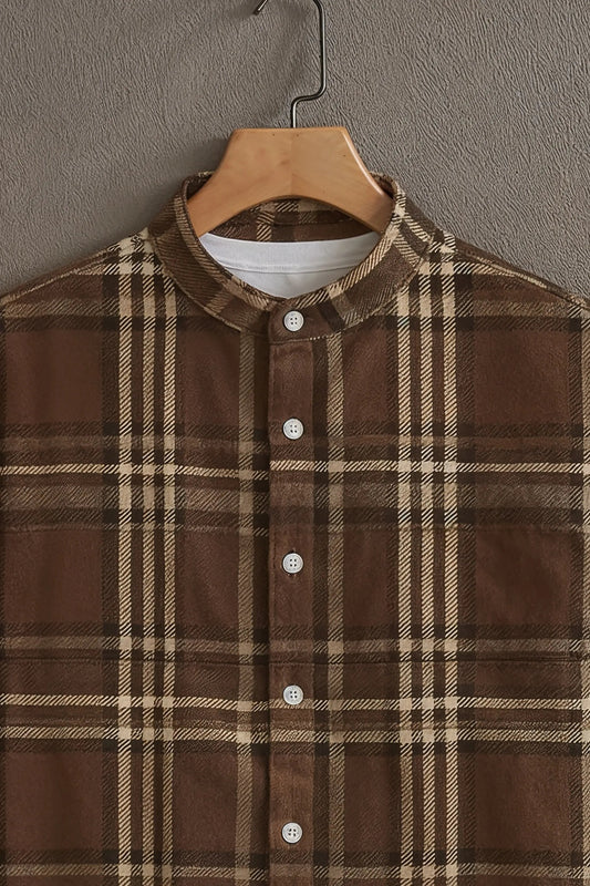 Soulbox Brown Casual Shirt with Classic Check Print