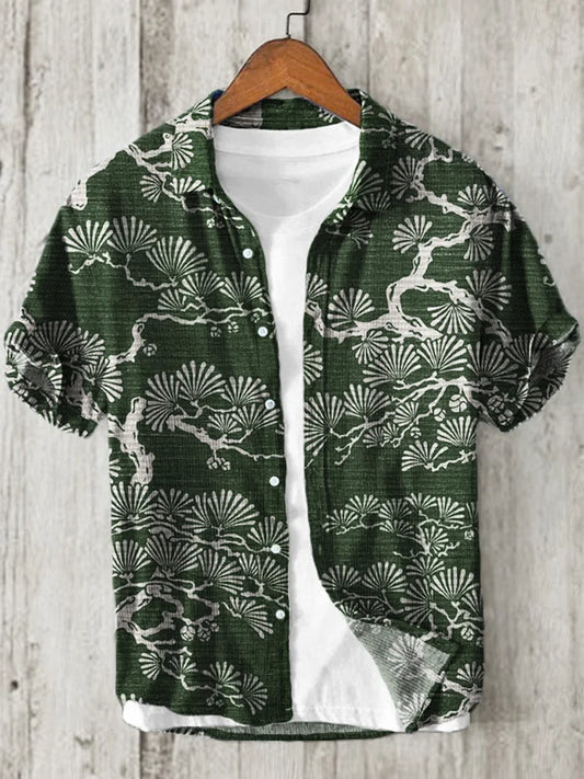 ZenVastra’s Evergreen Pine Art Printed Premium Casual Shirt