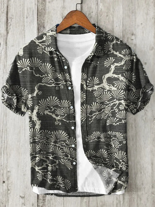 ZenVastra’s Evergreen Pine Art Printed Premium Casual Shirt